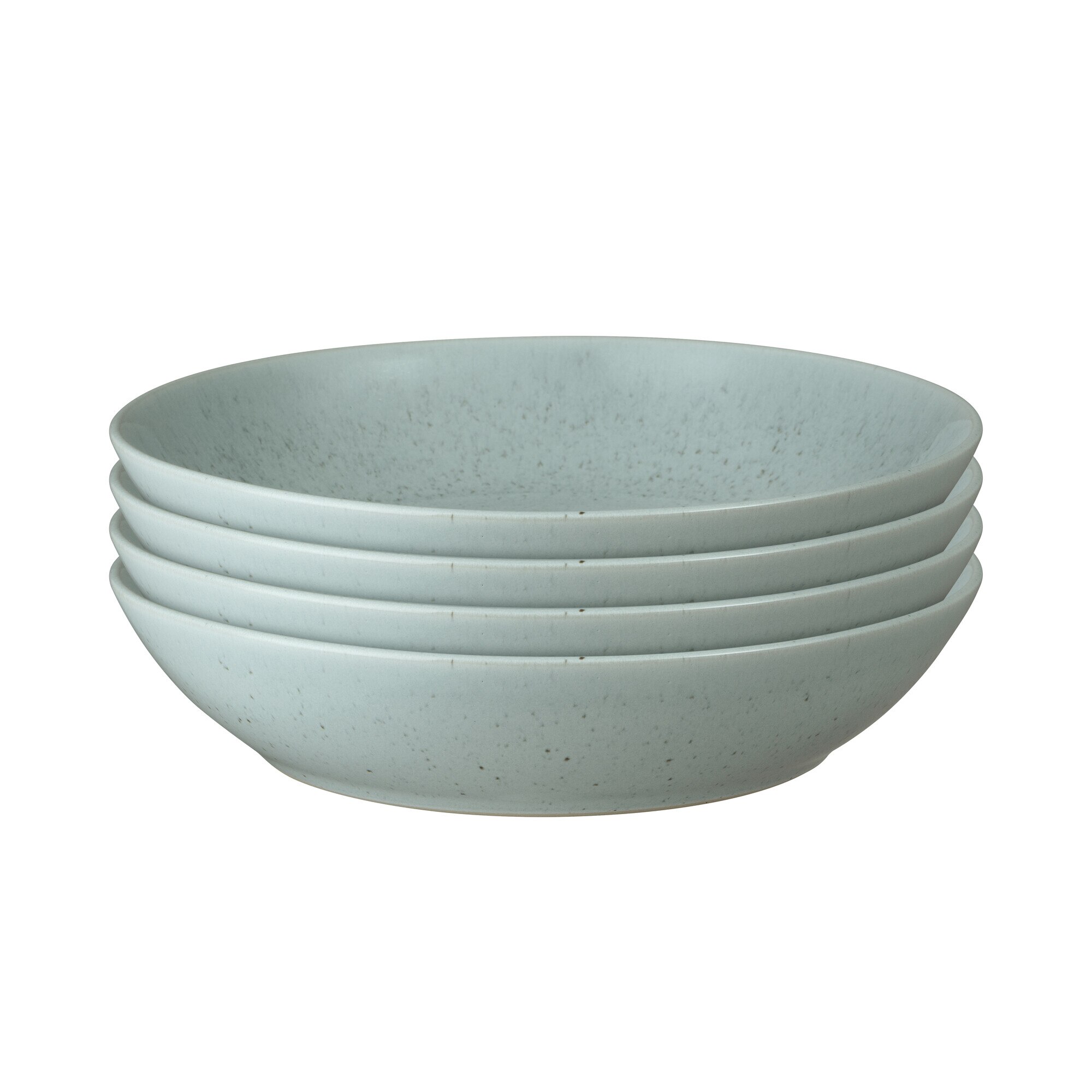 Product photograph of Teal Speckle Set Of 4 Pasta Bowls from Denby Retail Ltd